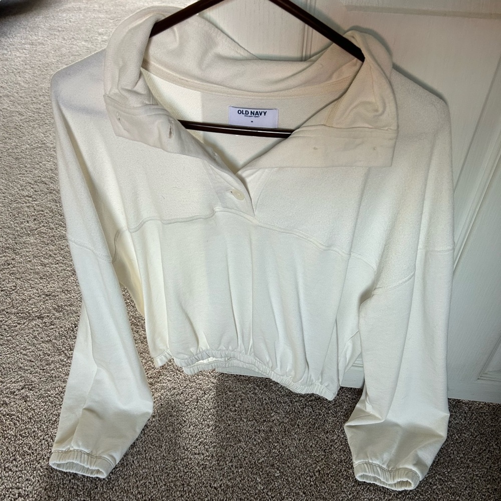 Old Navy Button Up Funnel Neck